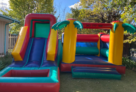 image of jumping castle water slide inflatable for hire